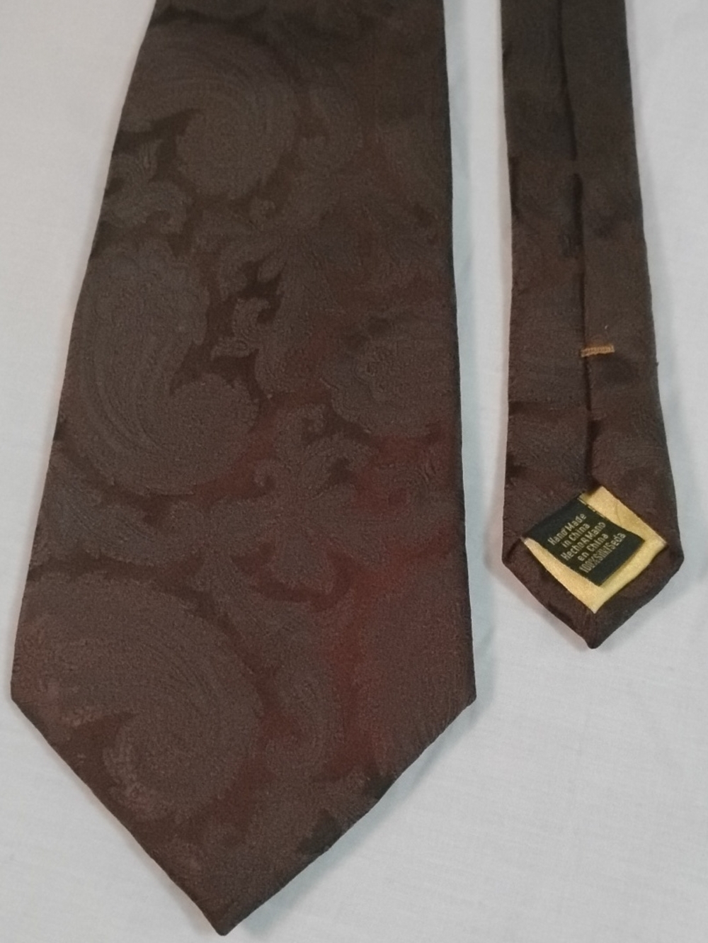 Donald J Trump Classic Paisley Brown Men’s Silk Tie